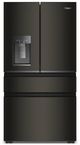 Whirlpool® 36" 22 Cu. Ft. Black Stainless Finish Counter Depth French Door Refrigerator with Nugget Ice-0
