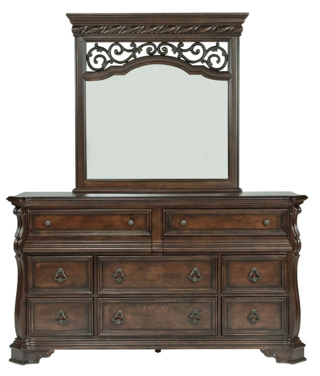Liberty Furniture Arbor Place Brownstone Dresser and Mirror-2