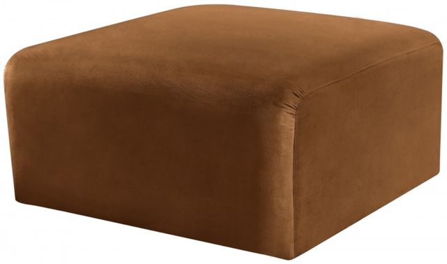 Meridian Furniture Arc Saddle Velvet Ottoman-2