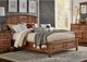 Archbold Furniture Carson Maple Bark Queen Arched Panel Bed with Storage Footboard-0
