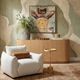 TOV Furniture Saint Tropez Sand Nubby Armchair-1