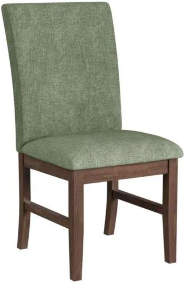 Elements International Santa Barbara Avocado/Walnut Dining Chair-0