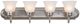YHD Alabaster/Satin Nickel 4-Light Incandescent Bathroom Vanity Lighting-2