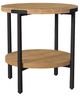 Flexsteel® Millwork Black/Umber Round End Table-0