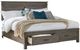 A-America® Glacier Point Graystone California King Storage Panel Bed-0