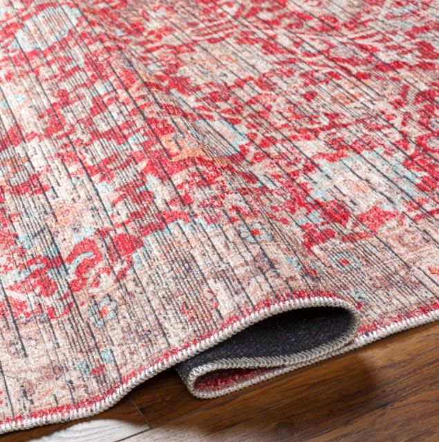 Surya Nolita Red/Taupe 4'x6' Area Rug-3