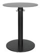 CabanaCoast® Customizable Origin Sol Sintered 24'' Outdoor Round Pedestal Balcony Table-2