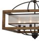 Cal® Lighting & Accessories Square 6-Light Wood Chandelier-1