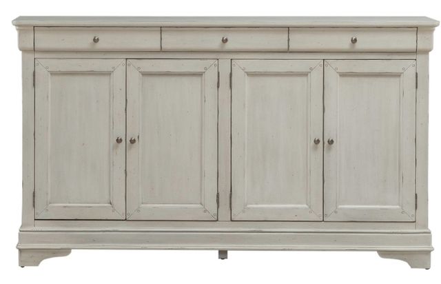 Liberty Furniture Morrow Bay Porcelain White Hall Buffet-2