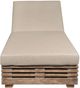 Armen Living Vivid Brown/Taupe Olefin/Wood Outdoor Chaise Lounge-3