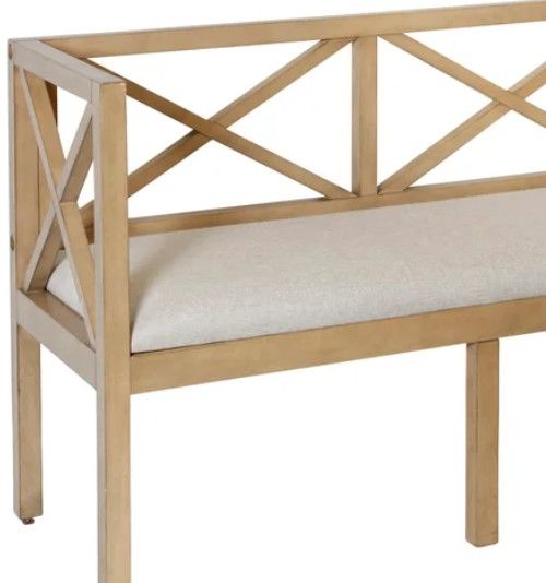 StyleCraft Gray/Weathered Barn Wooden Bench-1