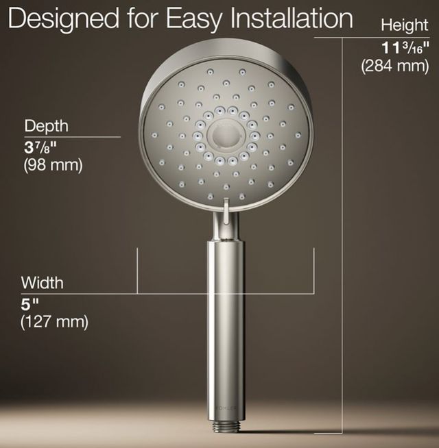 KOHLER® Purist® Vibrant Polished Nickel 2.5 GPM 4-Function Handshower-3