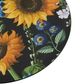 A & B Home Multi-Colored Sunflower Print Plastic Charger Plate-3