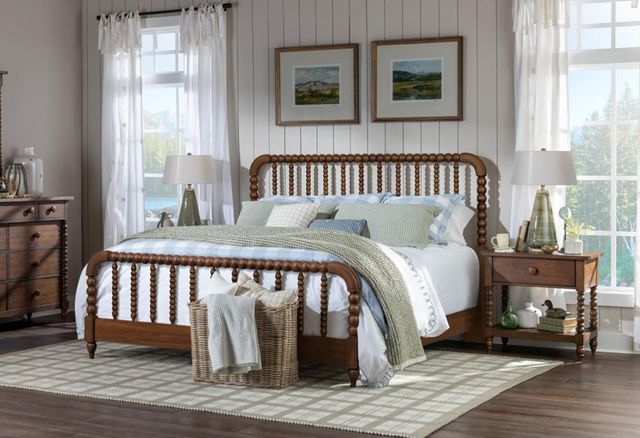 Legacy Classic Lake House Pinecone Jenny Lind Open Nightstand-1