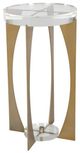 Uttermost® Kolkata Crystal Top Accent Table with Brass Base-0