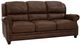 Soft Line 7863 Chocolate All Leather Sofa-0
