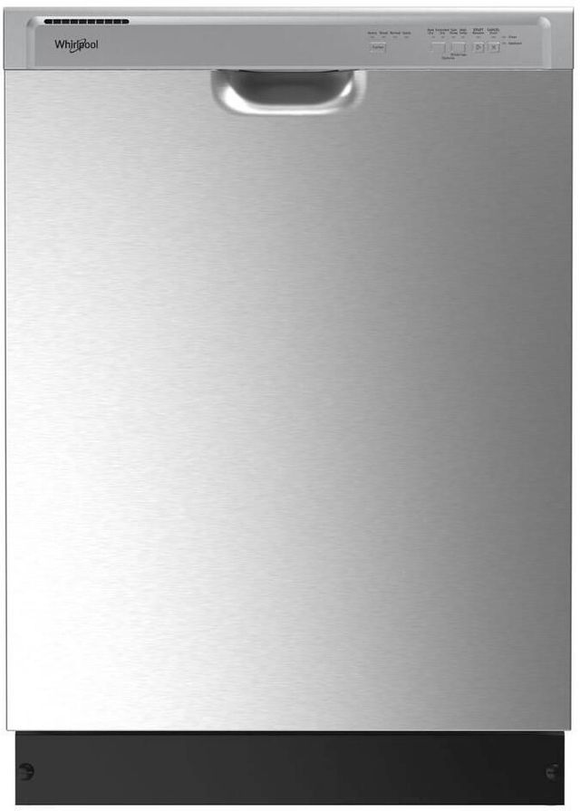 Whirlpool® 24" Stainless Steel Front Control Built In Dishwasher