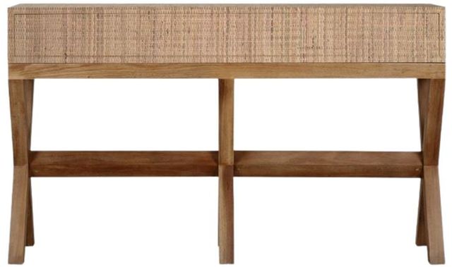 Bramble Customizable Renoir Rattan Console Table-3