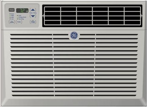 GE 230 Volt Electronic Room Air Conditioner-Gray-0