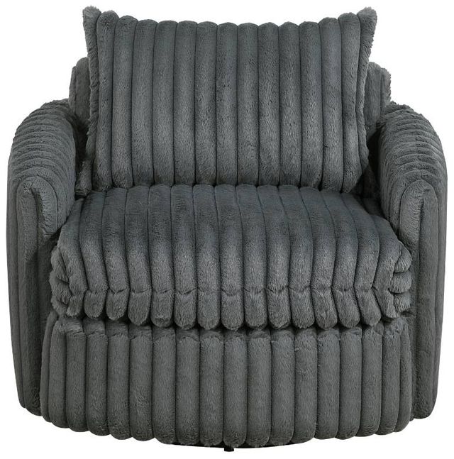 Homelegance® Tomball Dark Gray Swivel Accent Chair-2