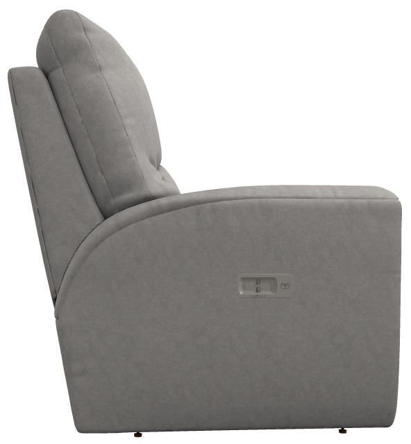 La-Z-Boy® Cassian Powder Power Reclining Loveseat with Console and Headrest-3
