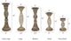 A & B Home Kopan 5-Piece Brown Candle Holder Set-4