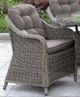 Furniture of America® Canistota Gray Aluminum/Fabric/Faux Rattan Outdoor Dining Arm Chair-0
