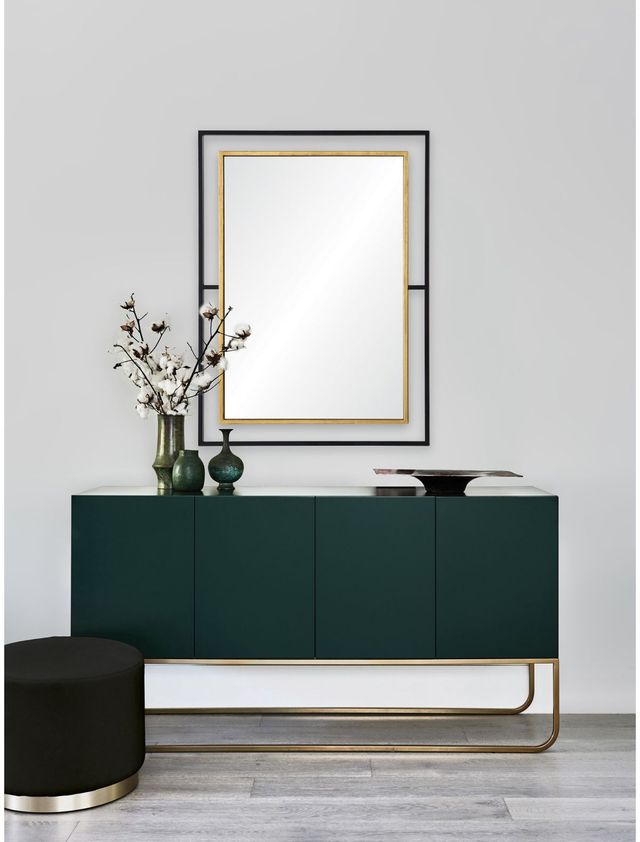 Renwil® Gray Gold Leaf & Black Mirror-4