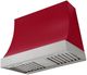 AGA Marquee 36" Piccadilly Red Wall Mounted Range Hood with Brushed Nickel Trim-0