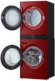 LG 4.5 Cu. Ft. Washer, 7.4 Cu. Ft. Dryer Candy Apple Red Stack Laundry-3