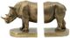 A & B Home 2-Piece Gold Rhinoceros Bookends-1