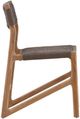 Dovetail Furniture Ysidro Gray/Natural Synthetic Wicker/Teak Outdoor Dining Chair-2
