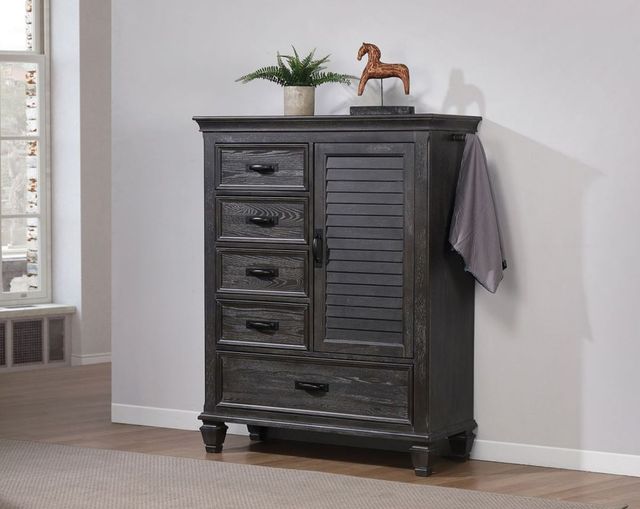 Coaster® Franco Weathered Sage 5-Drawer Gentleman’s Chest-1