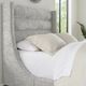 Parker House® Jacob Luxe Light Gray King Upholstered Panel Bed-3