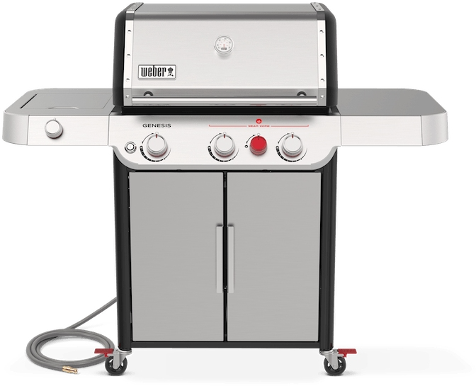 Weber Genesis S 335C Stainless Steel Freestanding Natural Gas Grill Green s BrandSource Fort Frances ON