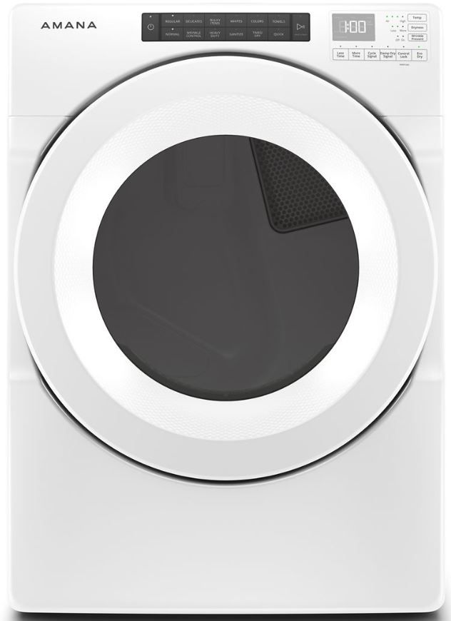 Amana® White Front Load Washer & Electric Dryer Laundry Pair-3