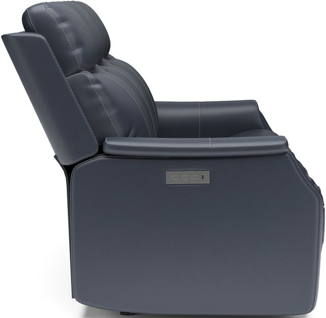 Flexsteel® Easton Dark Blue Power Reclining Sofa with Power Headrests and Lumbar-3
