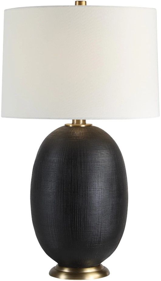 Renwil® Everren Carmesi Matte Black Table Lamp-3