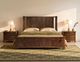 International Furniture Direct Roots Brown Queen Panel Bed-1