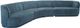 Moe's Home Collection Yoon Eclipse 4-Piece Nightshade Blue Right-Arm Facing Modular Sectional and Chaise-1