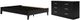 Signature Design by Ashley® Finch 2-Piece Black Queen Platform Bed Set-0