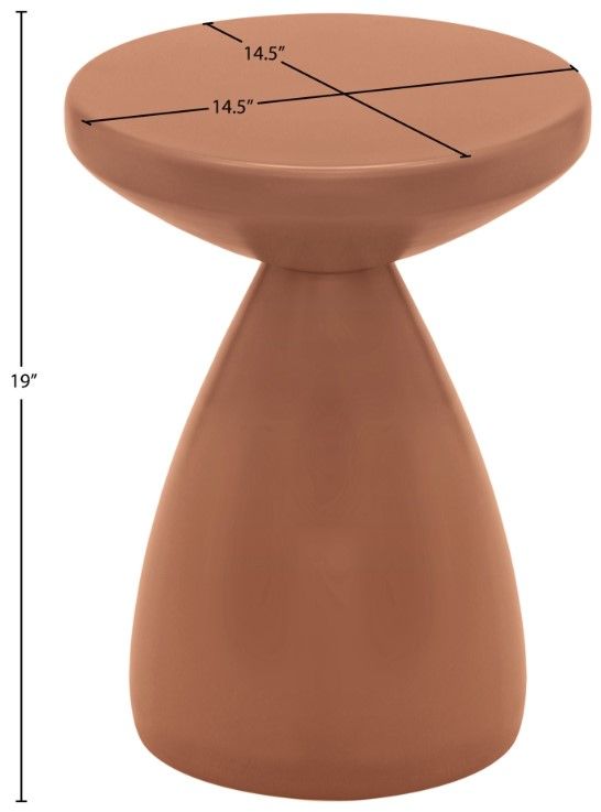 Meridian Furniture Anika Terracotta End Table-3