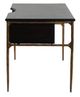 YHD Cedric Brass/Dark Espresso Desk-2