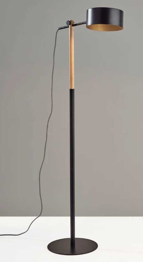 Adesso® Dylan Black Floor Lamp-4