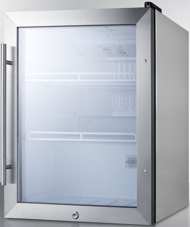 Summit® Commercial 19" 2.1 Cu. Ft. Stainless Steel Frame Compact Outdoor Beverage Center-1
