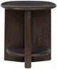 Magnussen Home® Upton Coffee Bean Brown Shaped End Table-4