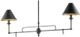 Currey & Company Prosperity French Black Rectangular Chandelier-0