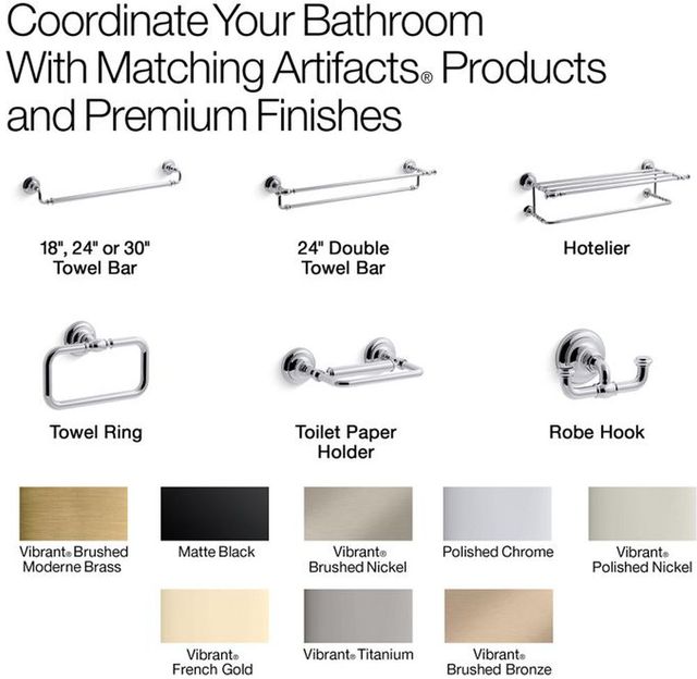 KOHLER® Artifacts® Polished Chrome Pivoting Toilet Paper Holder-4