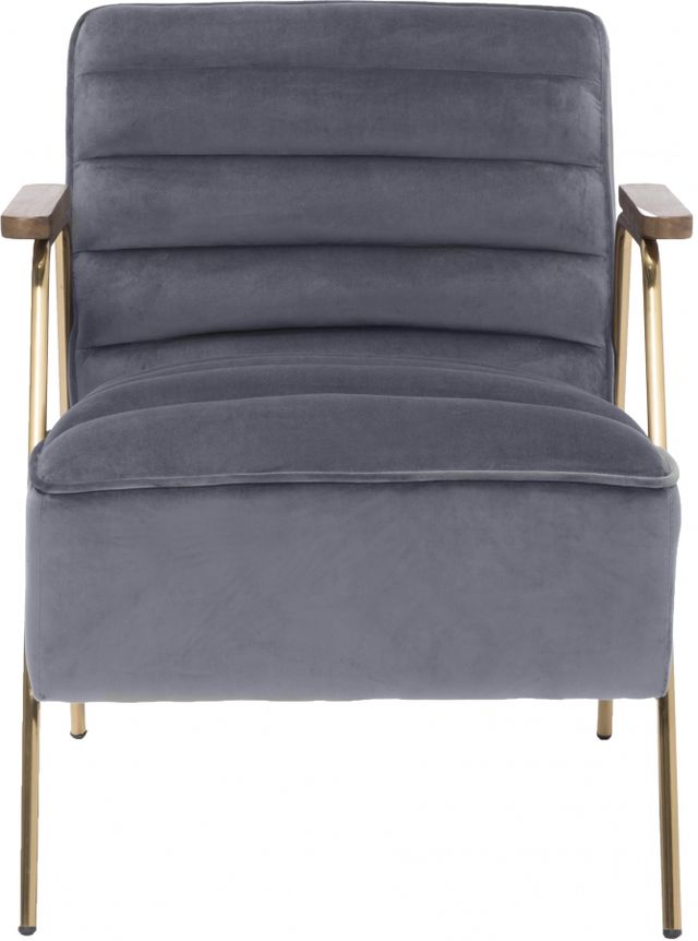 Meridian Furniture Woodford Grey Velvet Accent Chair-3