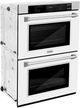 ZLINE Professional 30" Satin Stainless Steel Double Electric Wall Oven with White Matte Doors-1
